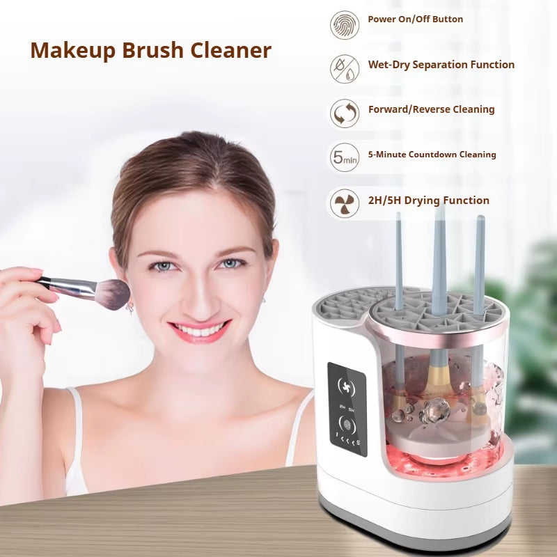 Makeup Brush Cleaner Electric Drying and Brush-Washing a Fully Automatic Cleaning Tool That Doesn'T Damage the Bristles